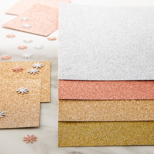 Glitter Metallic Cardstock Paper by Recollections™, 8.5" x 11"